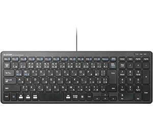 �G���R�� �L�[�{�[�h �L�� �p���^�O���t �R���p�N�g�L�[�{�[�h �u���b�N TK-FCP097BK ��������