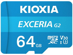 KIOXIA(�L�I�N�V�A) �����Ń����� microSD 64GB UHS-I U3 V30 Class10 �ő�Ǐo���x100MB/s ��������