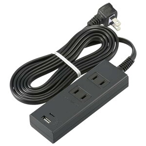�I�[���d�@ �d���^�b�v 2�� PD�Ή�Type-C/Type-A�|�[�g�t�� 2m �u���b�N HS-TU22PD23-K 00-1004 ��������