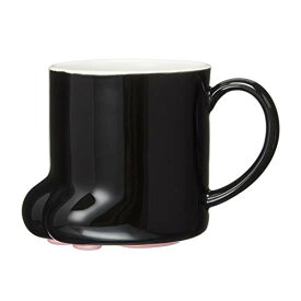 サンアート かわいい食器 「 猫の手の肉球 」 黒ねこ マグカップ 250cc ブラック SAN2235-1 送料無料