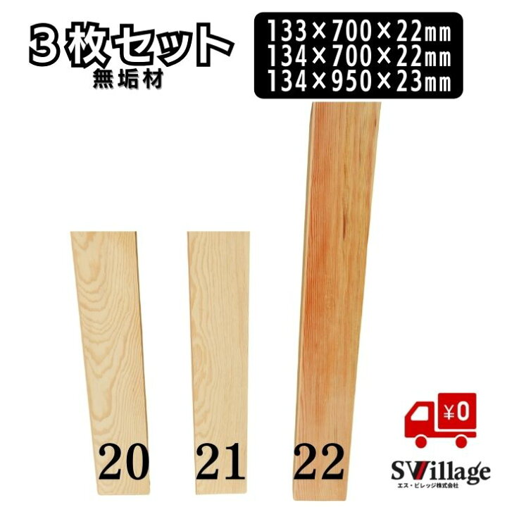 楽天市場】【送料無料】棚板 3枚セット 無垢材 ［1020/1021/1022 