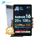 【クーポン利用で実質14,980円】楽天1位 タブレット 8インチ android 16 アンドロイド WIFI 20GB+128GB+1TB TF拡張 Wi…