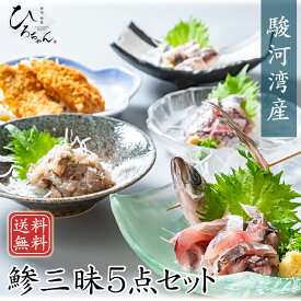 あじ なめろう 刺身 たたき しめあじ アジフライ 鯵三昧 5点セット 各2P 送料無料 駿河湾産 鯵 高級 アジ タタキ 刺し身 さしみ 刺身 冷凍 アジフライ 国産 フィレ あじフライ グルメ ギフト お取り寄せ 海鮮 グルメ