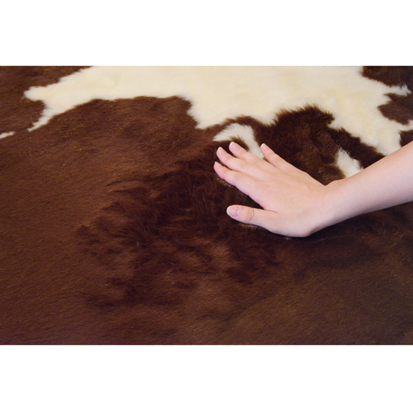 楽天市場】ラグ マット ラグマット 絨毯 牛柄 牛 COW 160×220 cm