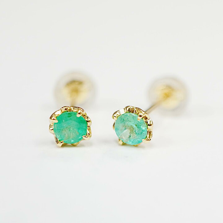 楽天市場】【K18YG】パライバトルマリン スタッドピアス 0.29ct  