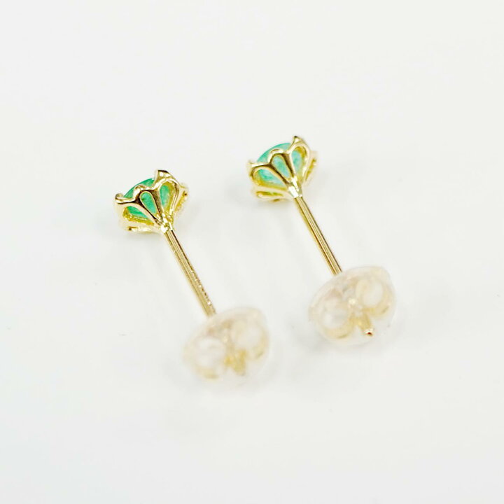 楽天市場】【K18YG】パライバトルマリン スタッドピアス 0.29ct 
