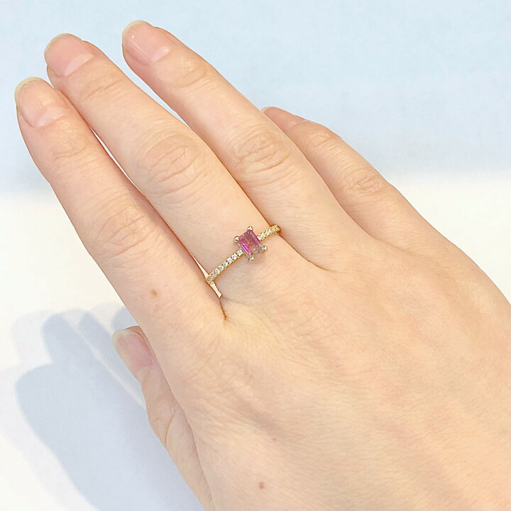 楽天市場】◇1点限定◇サイズ直し無料 【K18/Pt900】 バイカラー  