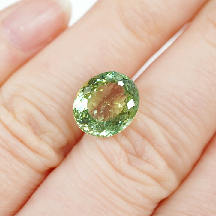 楽天市場】【4.22ct】グリーンアパタイト オーバルカット 約9×10.6mm 