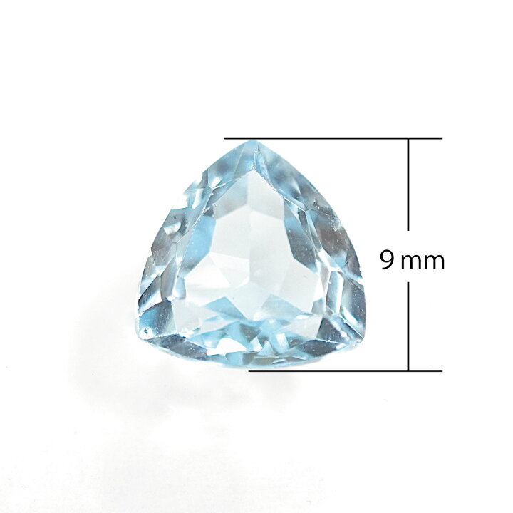 楽天市場】【2.86ct】 ブルートパーズトリリアントカット 三角 
