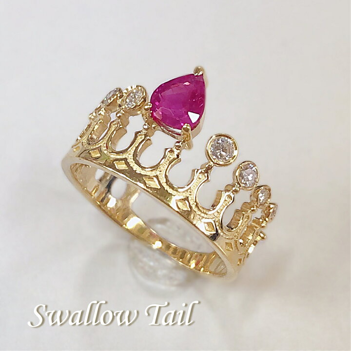 楽天市場】◇1点限定◇サイズ直し無料 【K18】 天然ルビー（0.57ct 