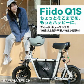 Fiido Q1S 免許不要 電動バイク / サドル・椅子つき電動キックボード【特定小型原動機付自転車】