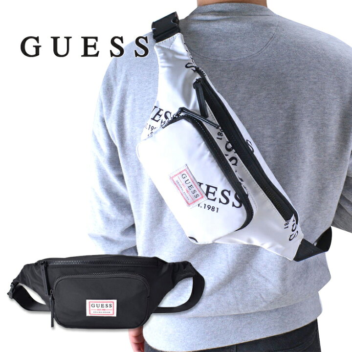 楽天市場 ボディバッグ メンズ かっこいい ワンショルダー Guess ゲス バッグ ウエストバッグ Wr Ns ウエストポーチ ボディバック 斜めがけバッグ メンズ 中学生 高校生 旅行 斜め掛け ワンショルダーバック おしゃれ 旅行 シンプル ノベルティ付