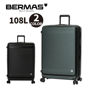 キャリーケース Lサイズ バーマス スーツケース フロントオープン bermas キャリーバッグ エキスパンダブル おしゃれ フレームタイプ ダブルキャスター BERMAS 60298 ビジネス 旅行 出張 5泊以上 1