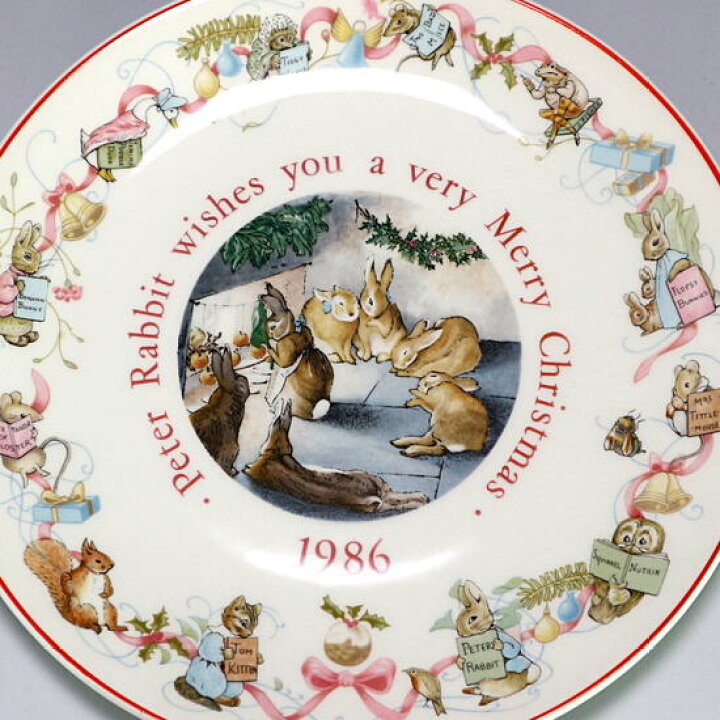 楽天市場】ウェッジウッド Wedgwood ピーターラビット 1986年 旧刻印 