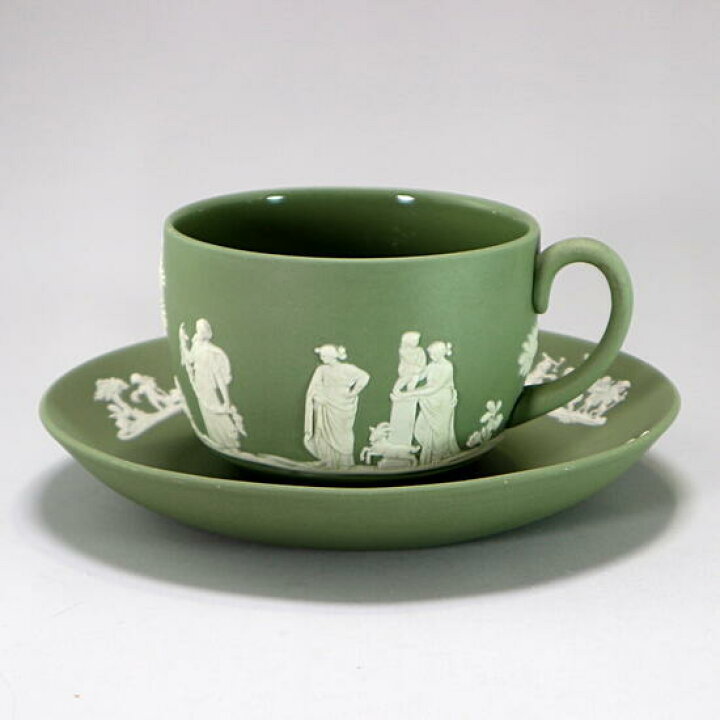 楽天市場】ウェッジウッド Wedgwood ジャスパー セージグリーン カップ 