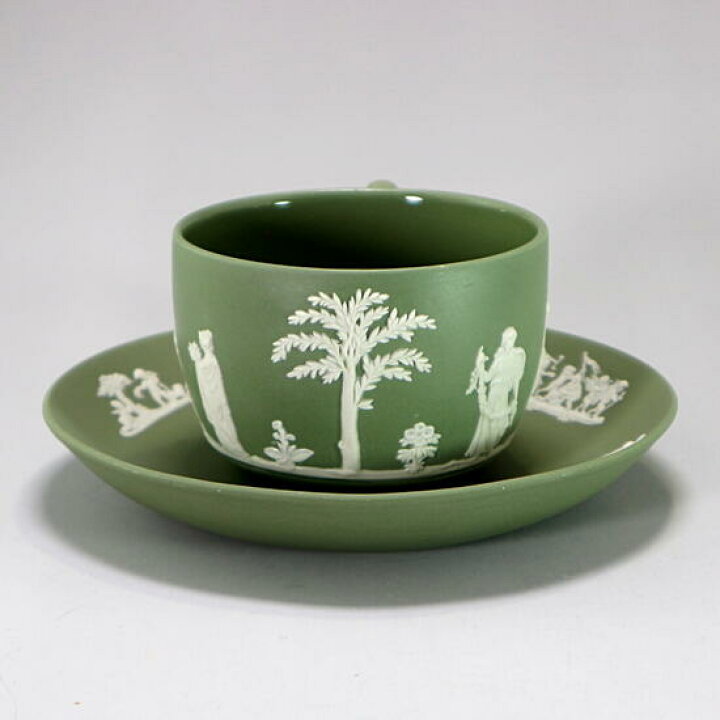 楽天市場】ウェッジウッド Wedgwood ジャスパー セージグリーン カップ 