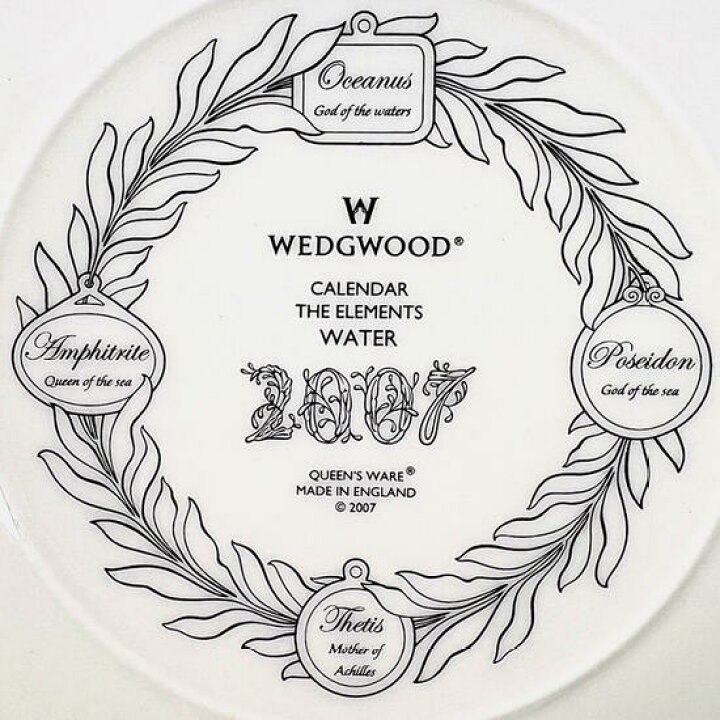 楽天市場】ウェッジウッド Wedgwood 2007年 カレンダープレート 箱付き 