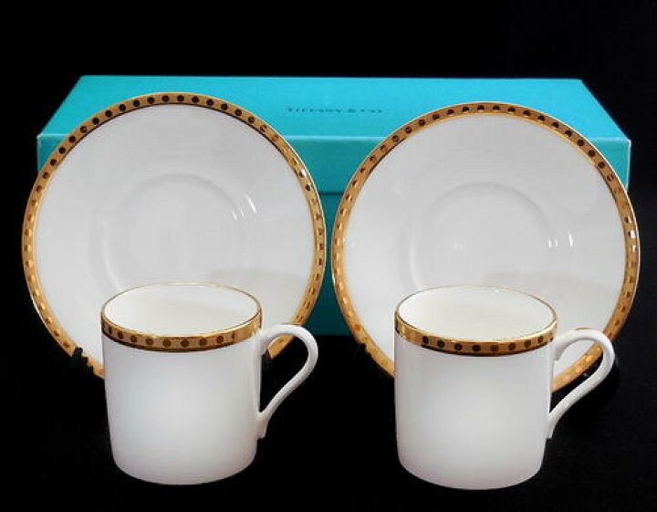 楽天市場】ティファニー Tiffany ゴールドバンド デミタスカップ 