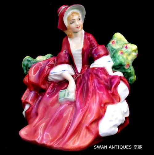 ロイヤルドルトン Royal Doulton　フィギュリン 　リディア　１９３９年オリジナル 　アンティーク　人形 | スワンアンティークス