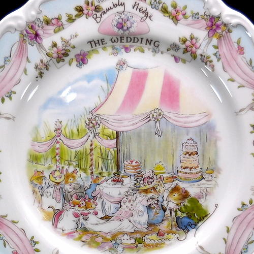 【楽天市場】ロイヤルドルトン Royal Doulton　ブランブリーヘッジ 　ウエディング 飾り皿プレート 廃盤品: スワンアンティークス