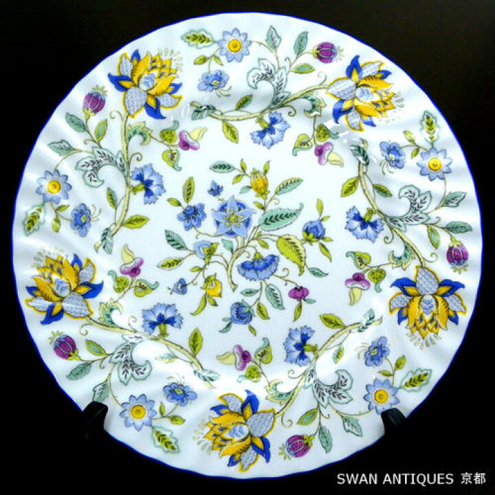 楽天市場】ミントン Minton 英国製 ハドンホール ブルー プレート 27cm 