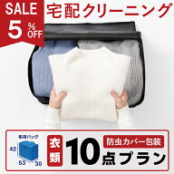 【5%offクーポン対象】クリーニング 防虫カバー包装つき 宅配クリーニング 10点 まで 詰め放題 宅配 クリ…