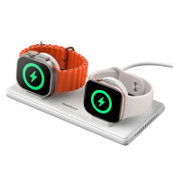 アップルウォッチ 充電器 スタンド 2台同時 Apple Watch対応 充電スタンド 2台 5W急速充電 強磁気 折りた…