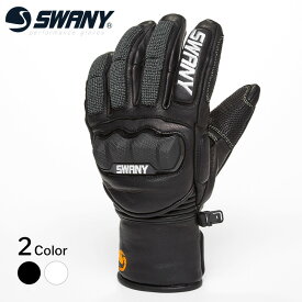 【SWANY GLOVES】Hayate S ハヤテ S グローブ 手袋 レーシングタイプ ショート スキー スノボー スノーボード フリーライディング フリーライド 冬 雪 撥水 速乾 防臭 レザー 山羊革 スワニー SLX-350 ギフトラッピング無料