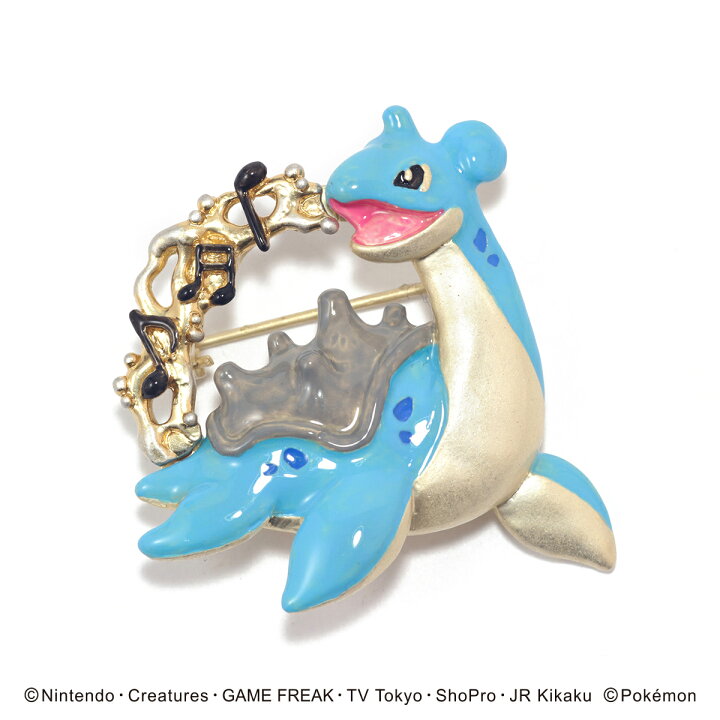 楽天市場 ポケモン パルナートポック ラプラスブローチ Palnartpoc 2107 アクセサリーと雑貨 Swaps