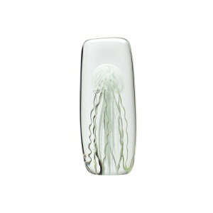 ジェリーフィッシュ ツイストレッグ ペーパーウェイト ホワイト トール ガラス製オブジェ ペーパーウェイト Jellyfish Twisted Leg Tall Purple ペーパーウェイト クラゲ 雑貨 2506