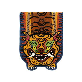ディテール DETAIL チベタンタイガーラグ H2-75 ネイビーイエロー Tibetan Tiger Rug カーペット 玄関 マット 絨毯 ラグ 雑貨 雑貨 2311