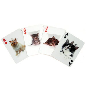 LbJ[h 3D lR gv 3D Cat Playing Card L̃gv Kikkerland 2509 G