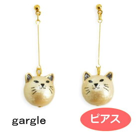 ガーグル ピアス gargle colorin cat 耳ブラック P17r-3309 ねこ アクセサリー