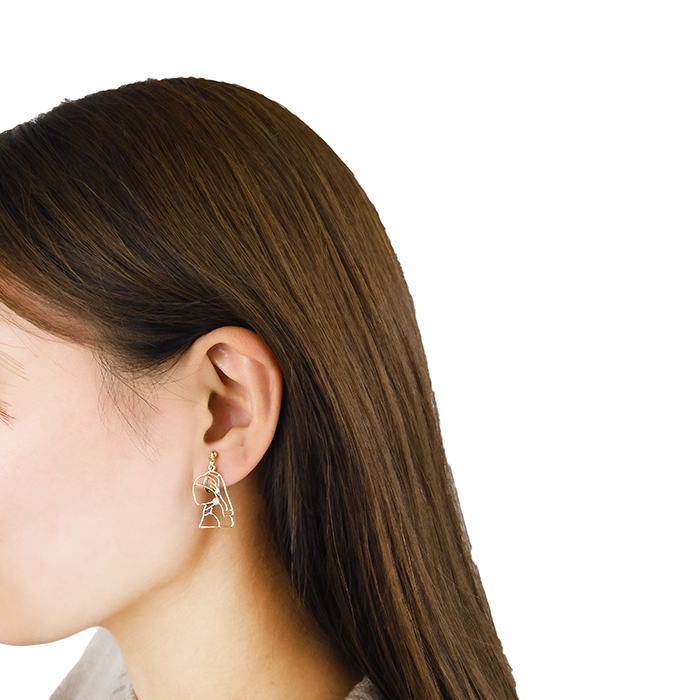 楽天市場】ピアス gargle ガーグル メタル真珠の耳飾りの少女 pl12031