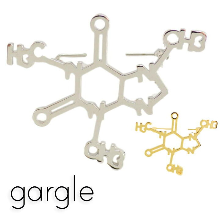 楽天市場】ガーグル ブローチ gargle 化学式 カフェイン ブローチ 2312 