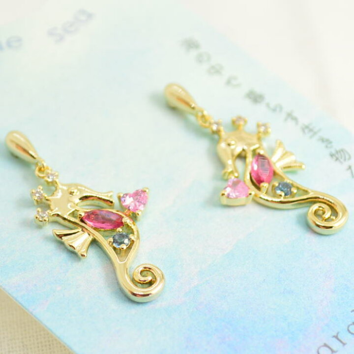 楽天市場】ピアス gargle ガーグル ジュエルタツノオトシゴ pc15270 