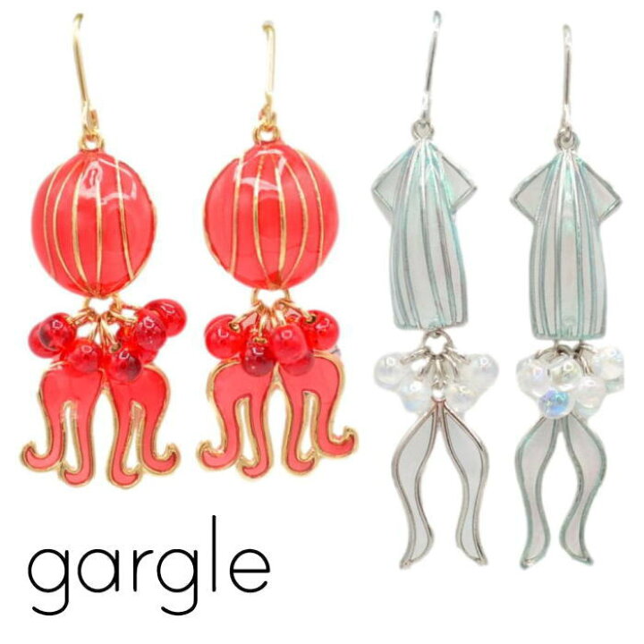 楽天市場】ガーグル ピアス gargle タコとイカ ピアス PC15402 2603 