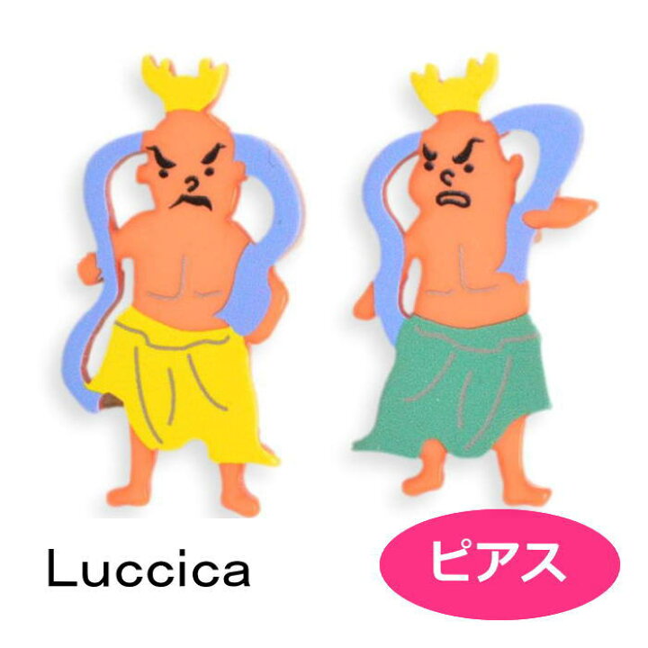 楽天市場 ピアス ルチカ Kongou Rikishi あうん 金剛力士像 阿吽 Lu 2110 23 Luccica 2110 アクセサリーと雑貨 Swaps