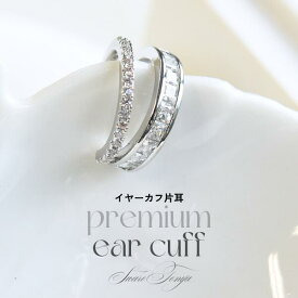 【50%OFFクーポン有！！ ～ 2025.11.11 1:59迄】 イヤーカフ/ダブルレーン　片耳カフ　プレミアムカフ　CZダイアモンド　パヴェ　Wレーンデザイン　精巧　ハイクオリティ　上質　大人 上品 キラキラ　ワンランク上　パヴェストーン　ジュエリー　スワロ問屋