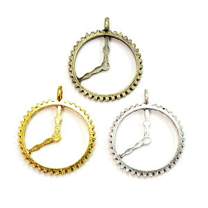 歯車・時計風パーツ・チャーム 5個入り【タイプ18】★メタルパーツ・デコパーツ【RCP】