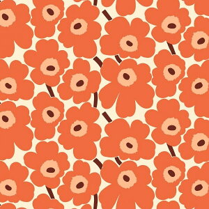 �s�G�j �E�j�b�R(Pieni Unikko) 834 �R�b�g���t�@�u���b�N���n���o�[�K���f�B x �R�b�g�� x �I�����W��35cm*25cm�T�C�Y���}�����b�R Marimekko ���������}�X�N�ɁI