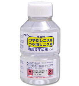 (ka20) 水溶性 ニス 専用 うすめ液 110ml クレイジュエリー ねんど 粘土用品 手芸 仕上げ液 用具 道具 1本 筆洗浄