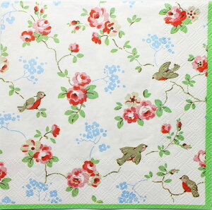  fRp[W piȊOs(D151) y[p[ivL@LXLbh\ BIRD white green 1@o Cath Kidston