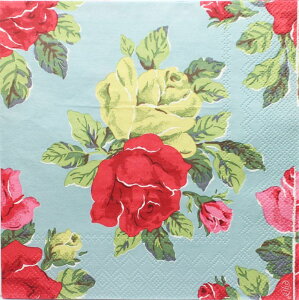 fRppiȊOs(D273) y[p[ivL@LXLbh\ Provence RoyalRoses Blue 3@o Cath Kidston fRp[W fRp[Wp Pi 1×3