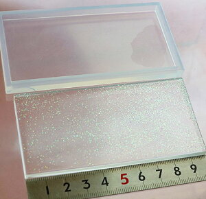 (sn045)シリコンモールド 長方形 プレート C 特大 100×50mm 四角い 板 ネームプレート 土台 樹脂粘土での作製に