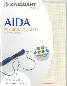 (kaz18-264)ツバイガルト 18カウント 色番号264 ファインアイーダ プリカット 刺繍布 刺しゅう布 ししゅう 生地 ドイツ製 ヨーロッパ製 刺繍用生地 ZWEIGART zweigart