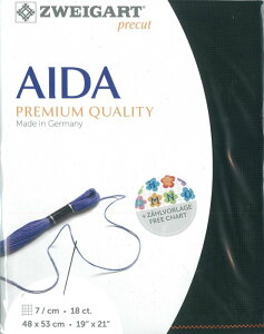 (kaz18-720)ツバイガルト 18カウント 色番号720 ファインアイーダ プリカット 刺繍布 刺しゅう布 ししゅう 生地 ドイツ製 ヨーロッパ製 刺繍用生地 ZWEIGART zweigart