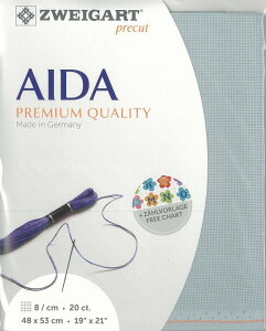 (kaz20-5018)ツバイガルト 20カウント 色番号5018 アイーダエクストラファイン プリカット 刺繍布 刺しゅう布 ししゅう 生地 ドイツ製 ヨーロッパ製 刺繍用生地 ZWEIGART zweigart