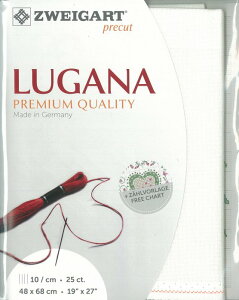 (kaz25-101)ツバイガルト 25カウント 色番号101 ルガナ プリカット 刺繍布 刺しゅう布 ししゅう 生地 ドイツ製 ヨーロッパ製 刺繍用生地 ZWEIGART zweigart