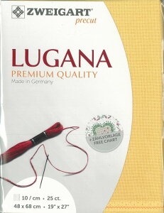 (kaz25-205)ツバイガルト 25カウント 色番号205 ルガナ プリカット 刺繍布 刺しゅう布 ししゅう 生地 ドイツ製 ヨーロッパ製 刺繍用生地 ZWEIGART zweigart